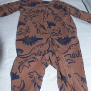 Carter's fleece dino footies preemie